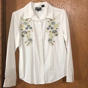 White western bitten down shirt